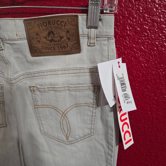 Fiorucci Denim Midi Y2K Italian Designer Back Slit Skirt 40 - Picture 6 of 7